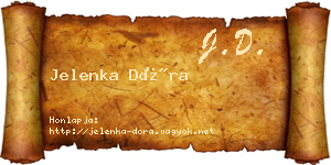 Jelenka Dóra névjegykártya